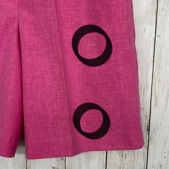 Vintage David Smith Pink Super High Rise Preppy Basic Bright Casual 8" Shorts 8 - Picture 3 of 11